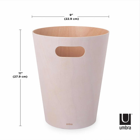 Umbra Woodrow Can White And Natural 7.5L UMB082780668.