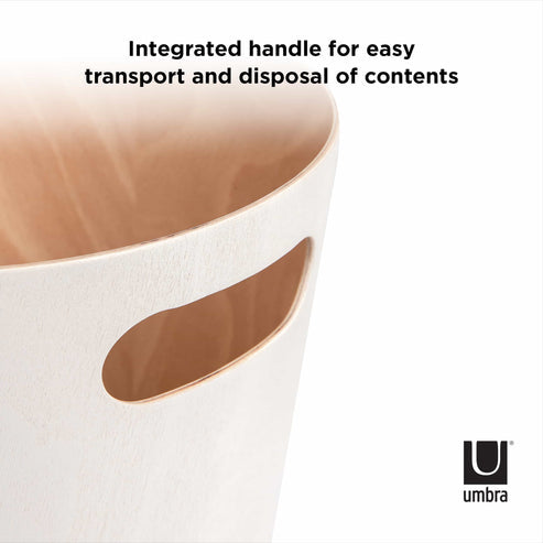 Umbra Woodrow Can White And Natural 7.5L UMB082780668.