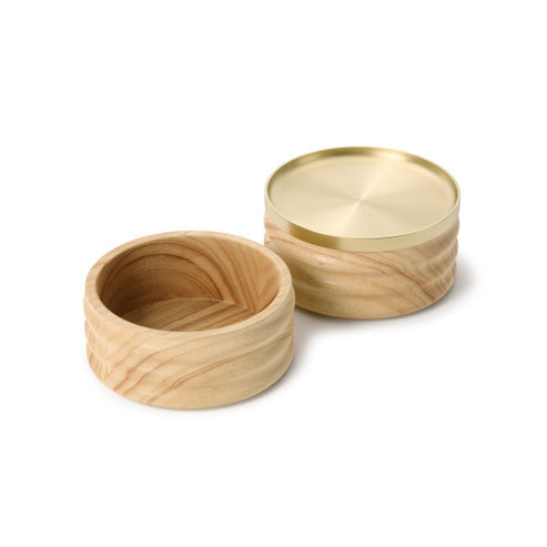 Umbra Tesora Wood Storage Box Natural & Brass UMB10213981291