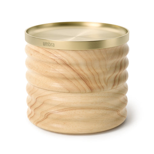 Umbra Tesora Wood Storage Box Natural & Brass UMB10213981291