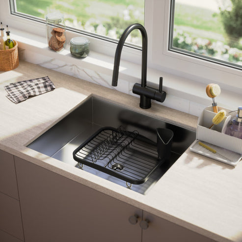 Umbra Sinkin Dish Rack Black UMB330065040