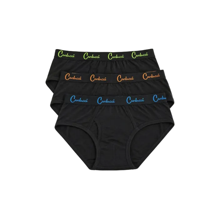 Carducci Solo 3Pk Briefs -Black Neon CU106-45-226