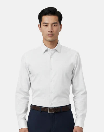 Carducci Monatic Leeds Mens Formal Shirt-White M043-55-225