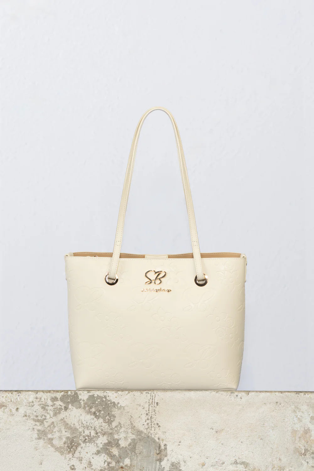 Sissy Boy Hayley Tote Bag-Cream BG765.