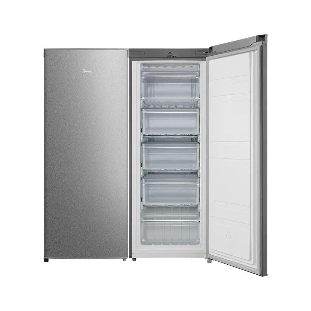 Midea 231L Silver Upright Fridge HS-306LN