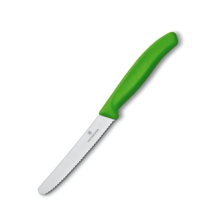 Victorinox Swiss Classic Tomato and Table Knife Serrated Green 11cm V6.7836.L114.