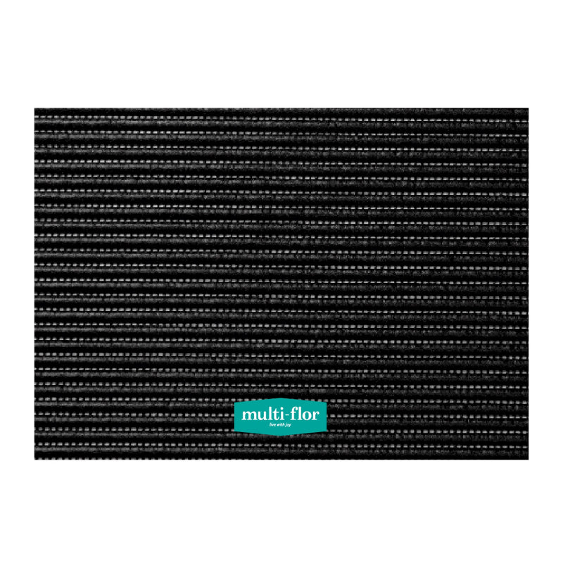 Multi-Flor Moonwalk Bathroom Mat 65cm Wide Versa Black