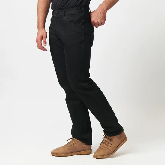 Wrangler Men's Texas Regular Straight Denim Jean-Black W121 3799