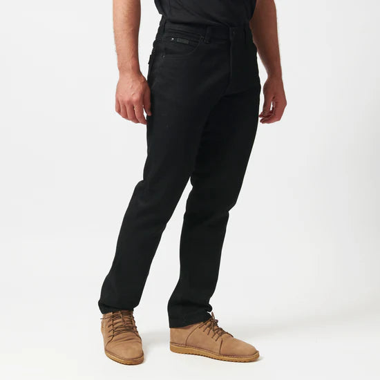 Wrangler Men's Texas Regular Straight Denim Jean-Black W121 3799