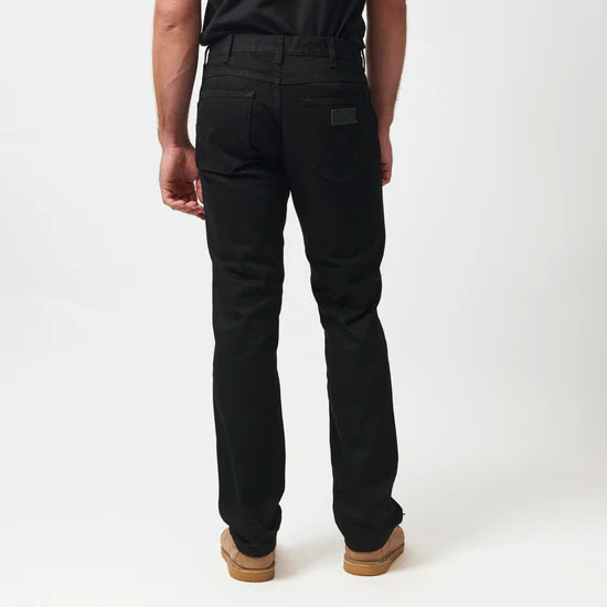 Wrangler Men's Texas Regular Straight Denim Jean-Black W121 3799