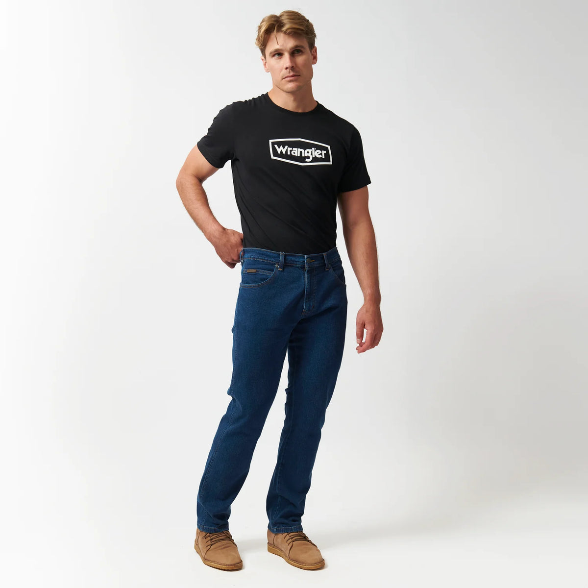 Wrangler Men's Texas Stretch Denim-Stonewash W121 48010