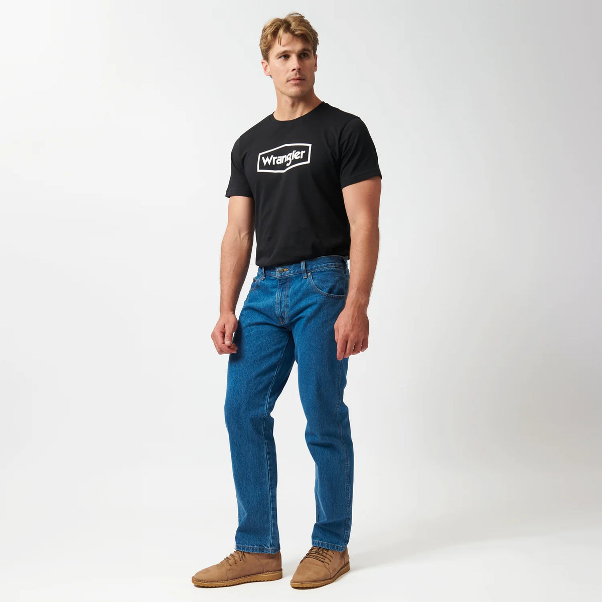 Wrangler Men's Texas Stretch Denim-Double Stonewash W121.
