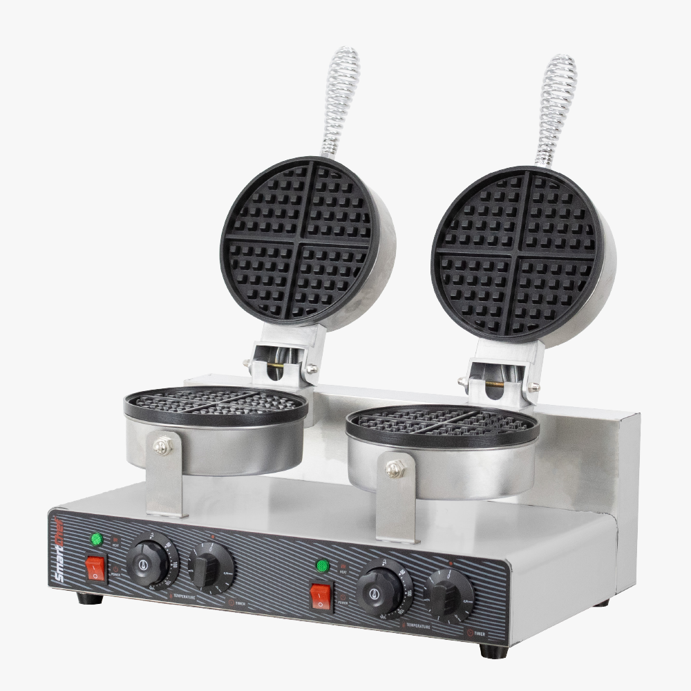 SmartChef Waffle Baker Round Double WBS1002