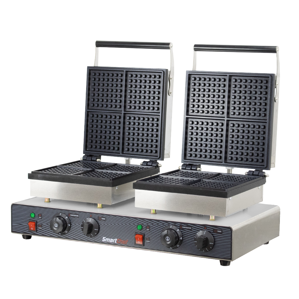 SmartChef Waffle Baker Square Double WBS4002