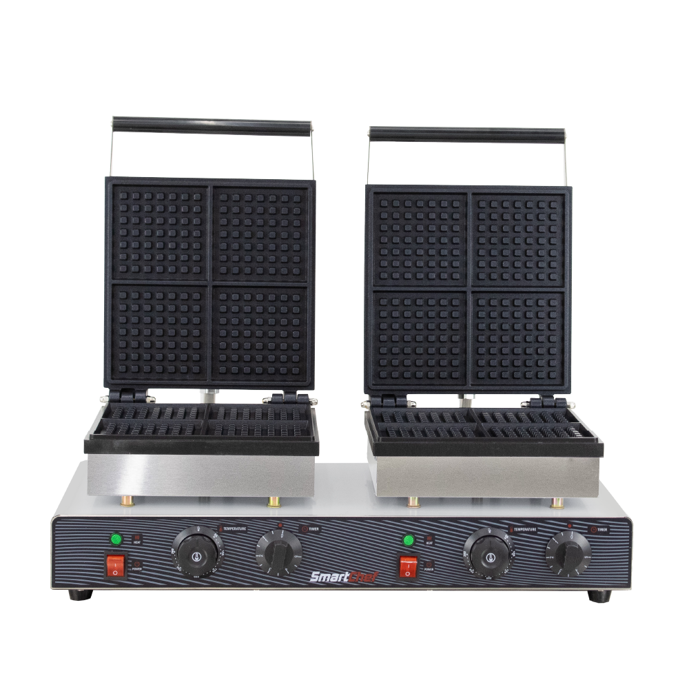 SmartChef Waffle Baker Square Double WBS4002