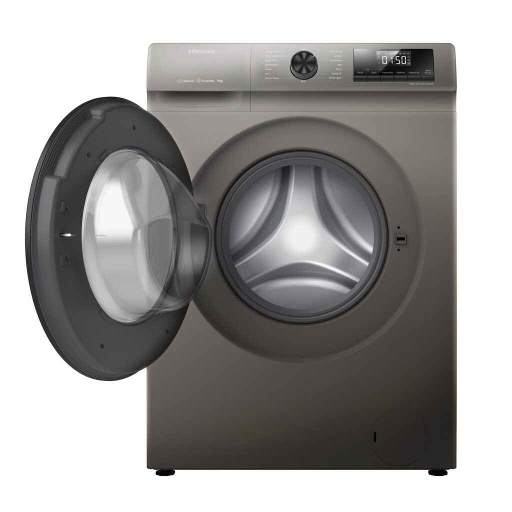 Hisense 9Kg Grey Front Loader Washing Machine WFQP9012VMT