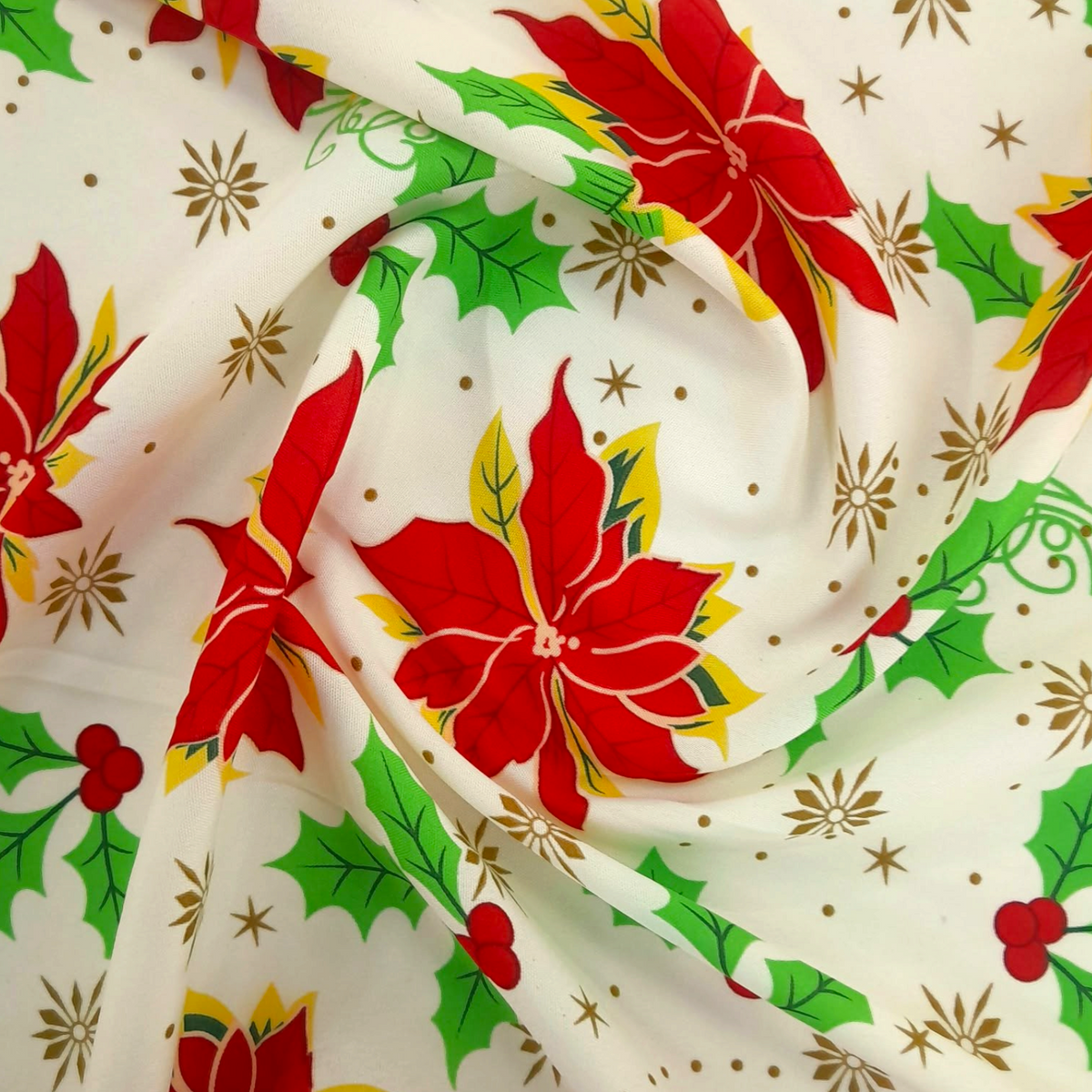 Fabric Printed Mini Matt  Merry Christmas 140 cm