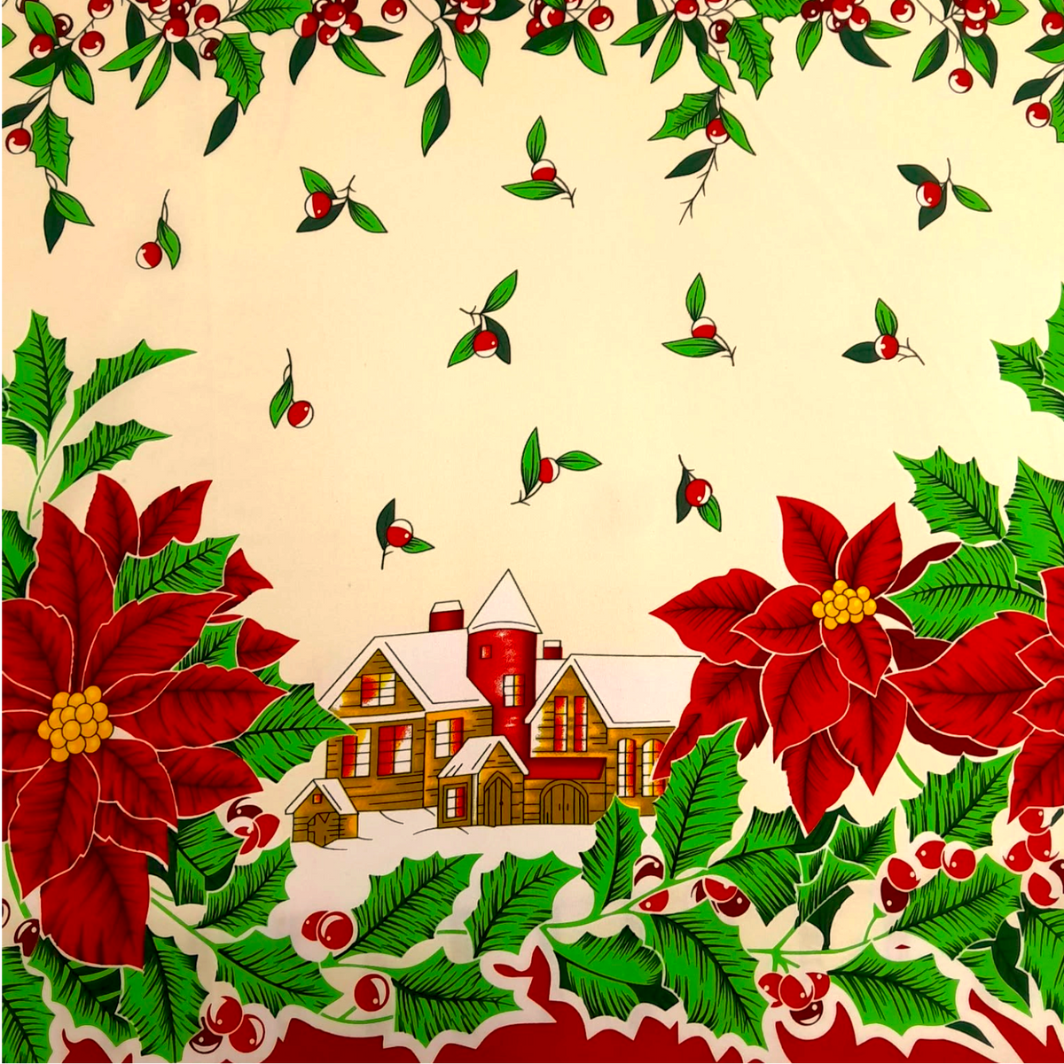 Fabric Printed Mini Matt Christmas Home 140 cm.