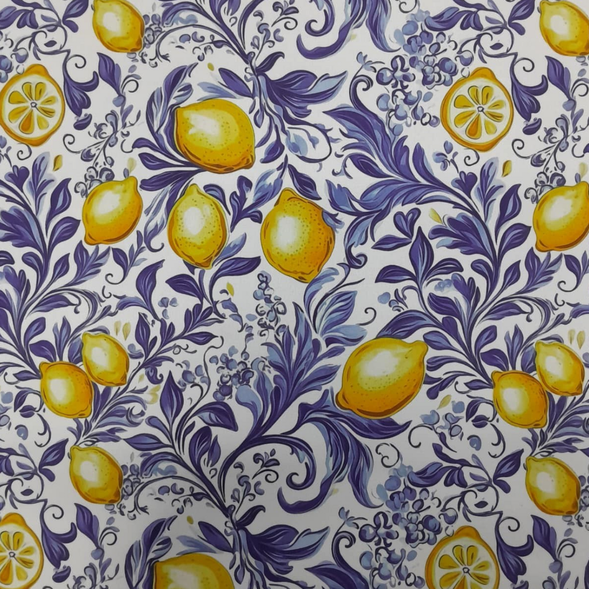 Fabric Printed Mini Matt Lemons D26 140 cm.