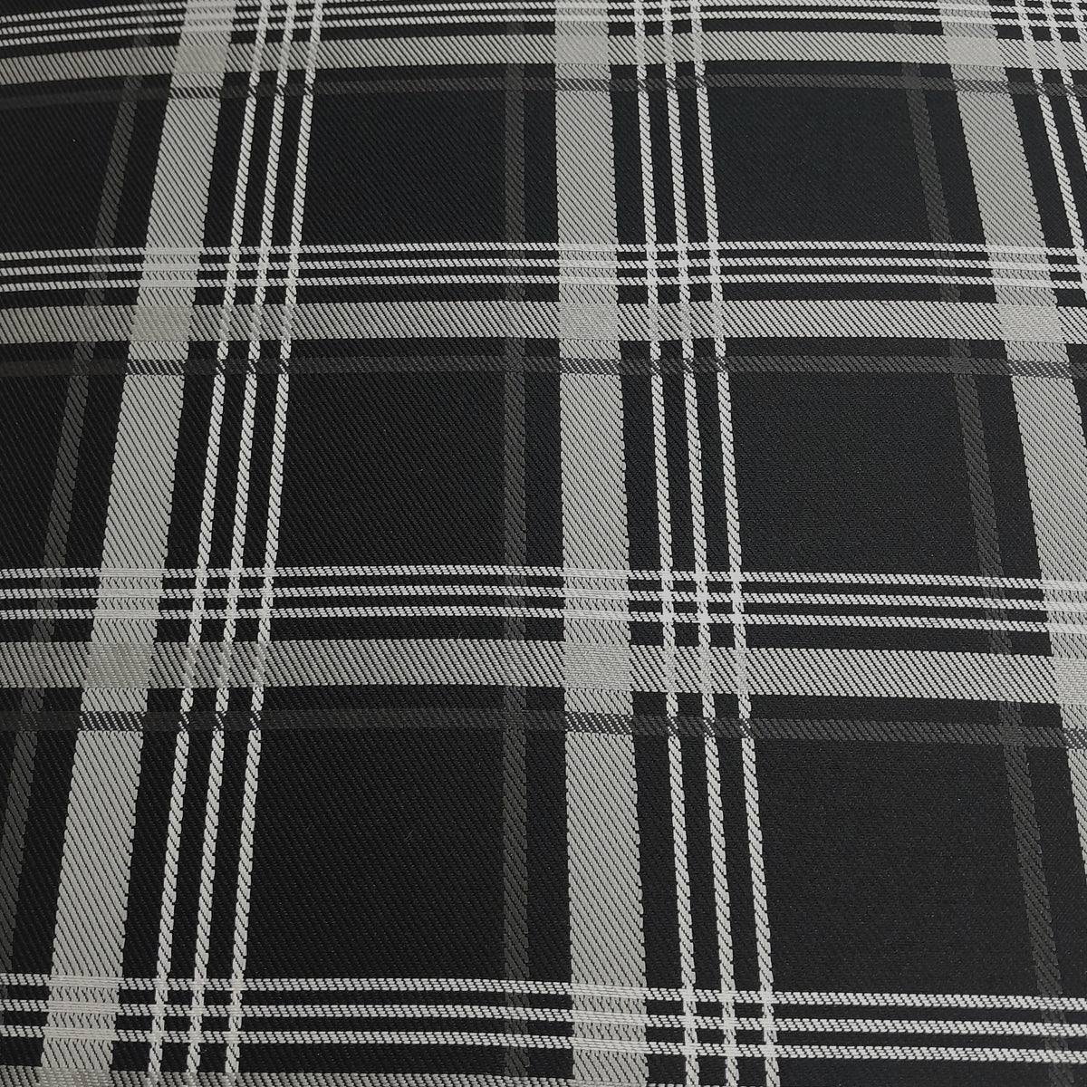 Fabric Car Upholstery Foam Backed Tartan 145 cm