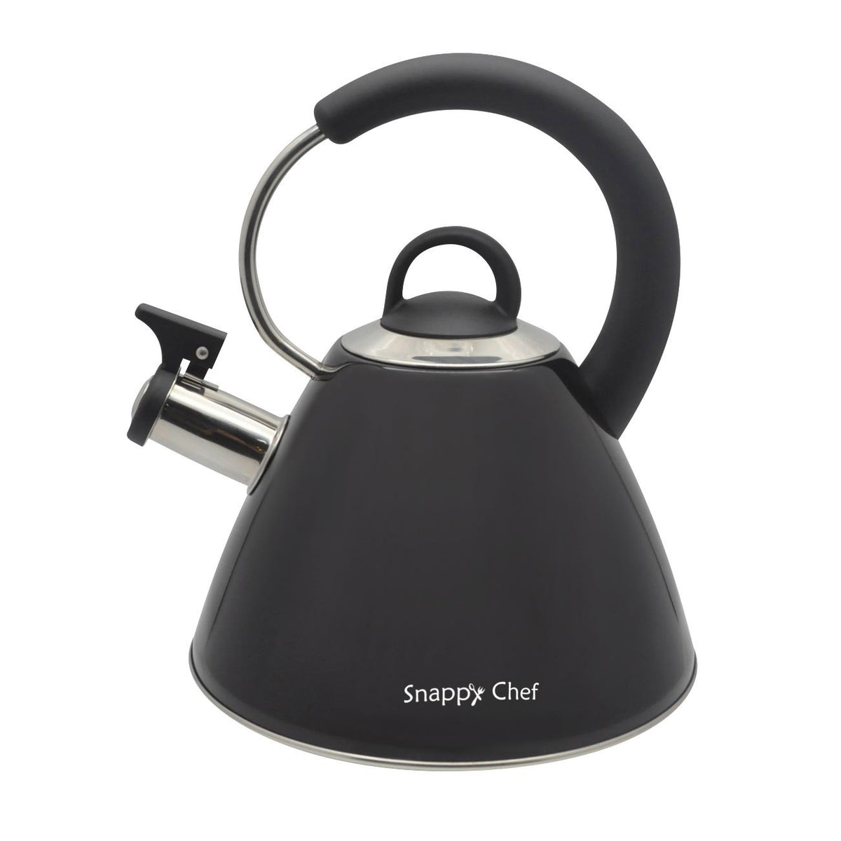 Snappy Chef 1.8L Black Whistling Kettle KEBE002