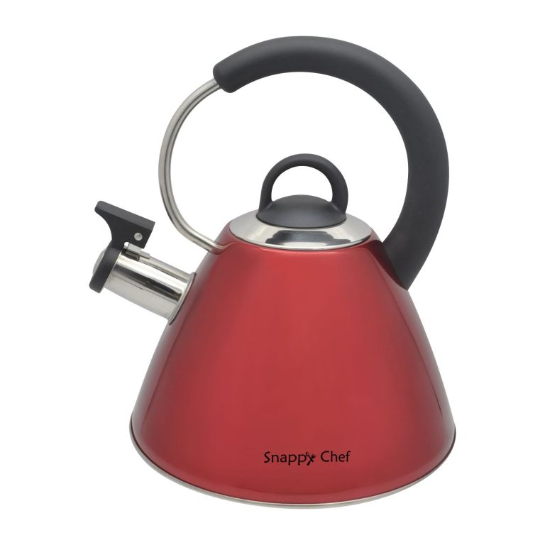 Snappy Chef 1.8L Red Whistling Kettle KEBE002