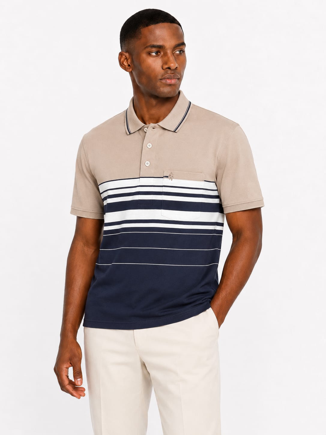 Monatic Alba NewPort Golfer Shirt-Multi Color M665-54-226.
