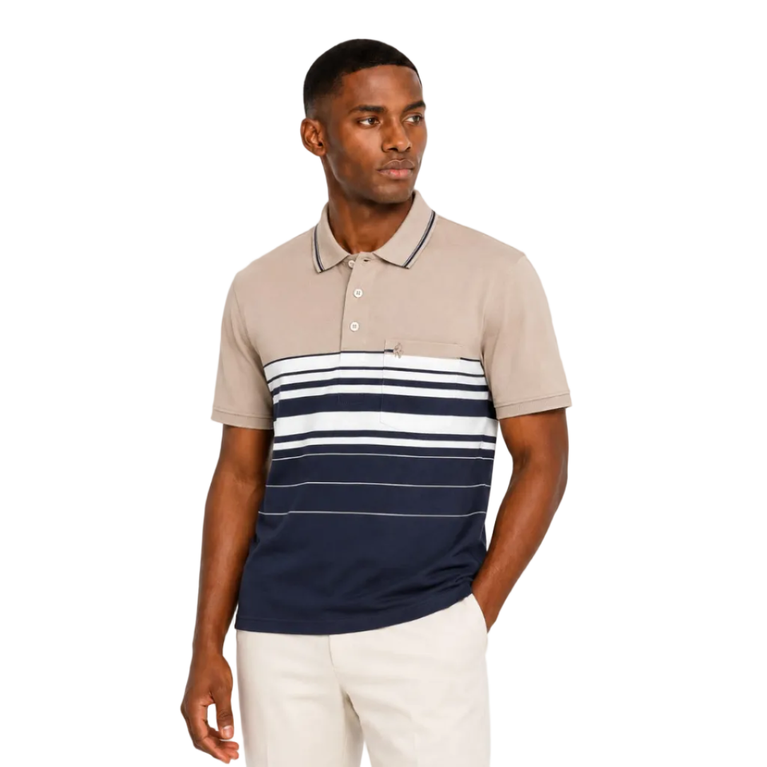 Monatic Alba NewPort Golfer Shirt-Multi Color M665-54-226.
