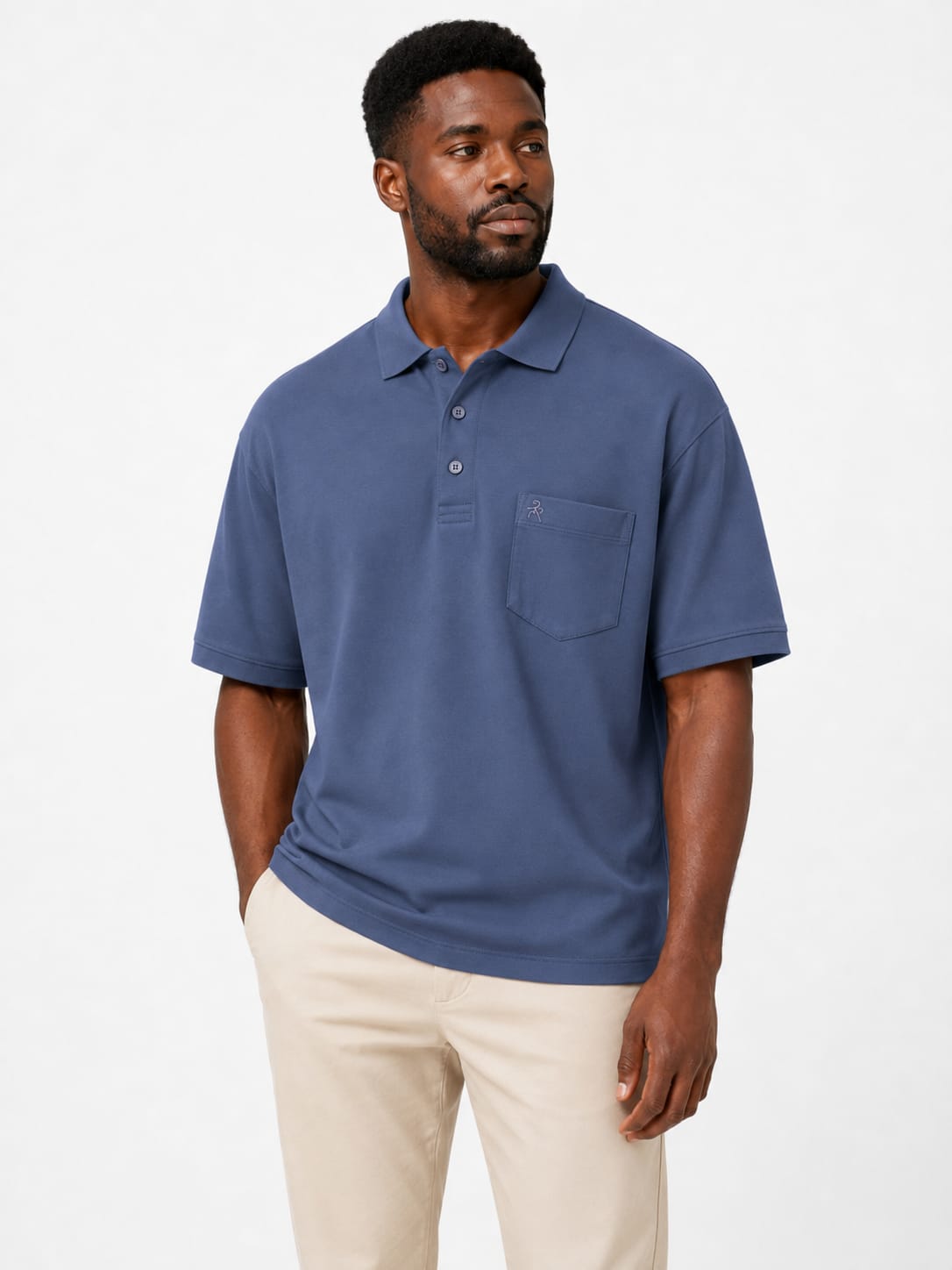 Monatic Alba Barkely Golfer Shirt-Ocean Blue MG003-50-226.
