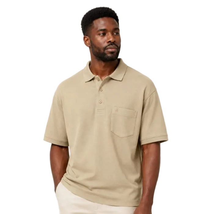 Monatic Alba Barkely Golfer Shirt-Stone MG001-50-226