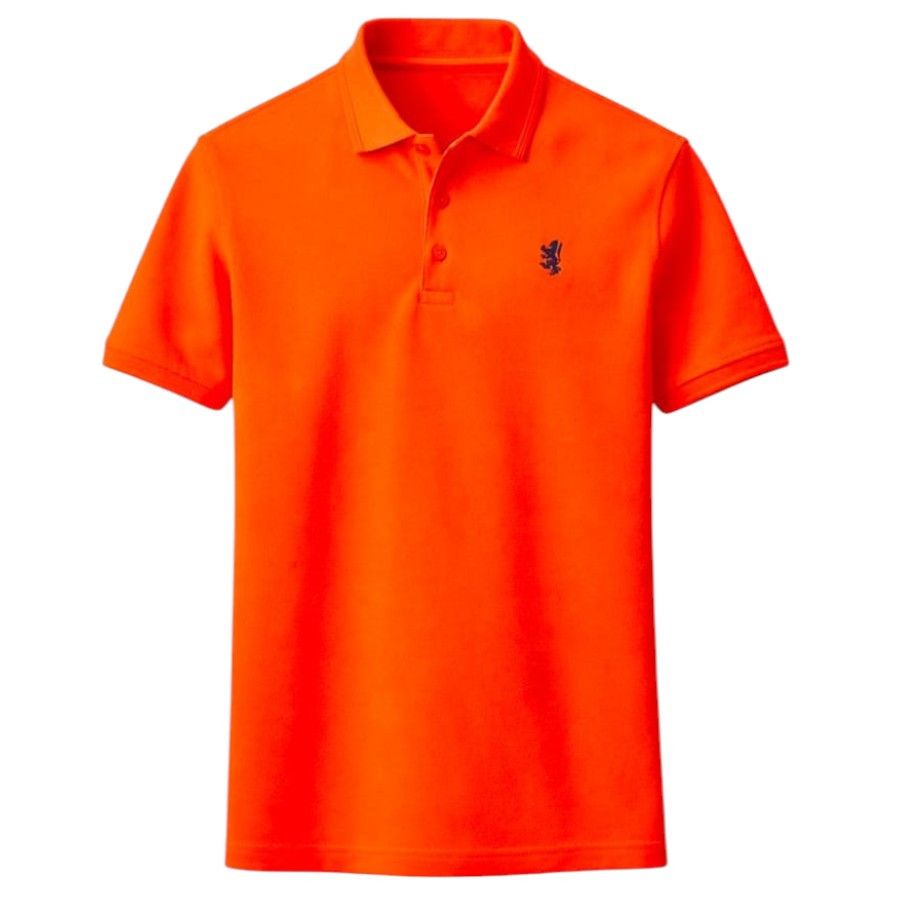 Pringle Mens Austyn Pique Golfer Orange MTOP1500.