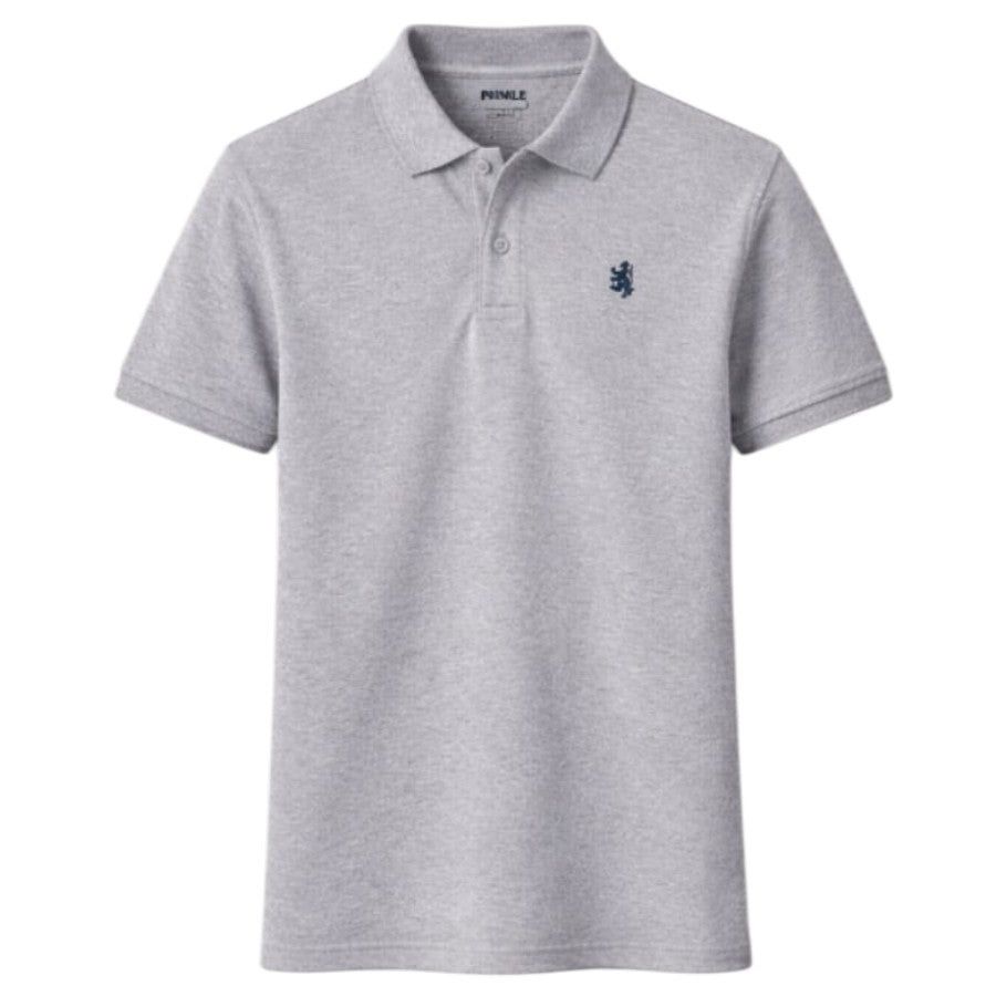 Pringle Austyn Pima Pique Golfer In Grey Melange MTOP1500.
