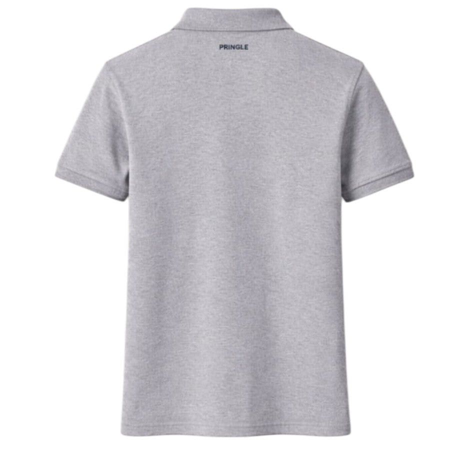 Pringle Austyn Pima Pique Golfer In Grey Melange MTOP1500.