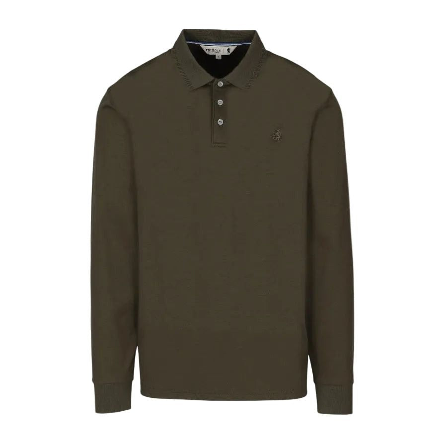 Pringle Donald Long Sleeve Golfer Olive MTOP1725 PR111559.