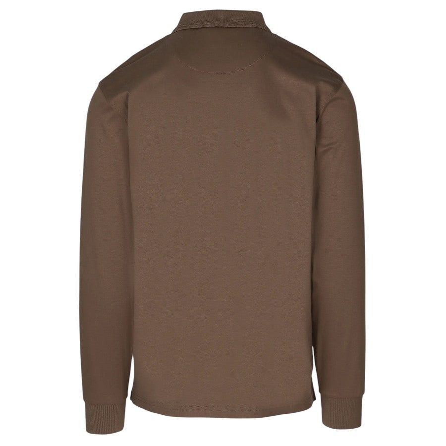 Pringle Donald Long Sleeve Golfer Taupe MTOP1725 PR111559.
