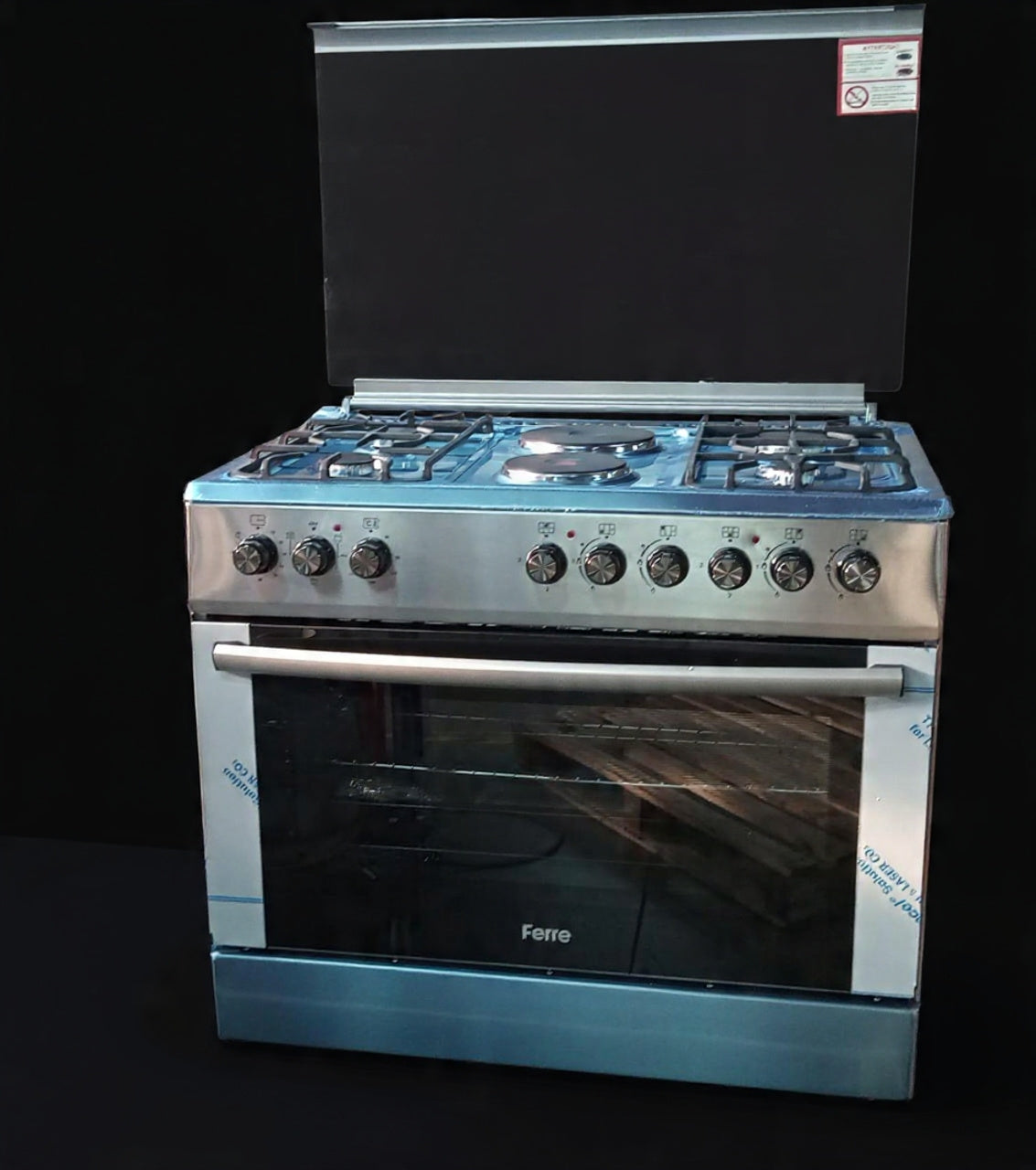 Ferre  90cm Silver Gas Stove F9S42E3.FDIDTLC.1