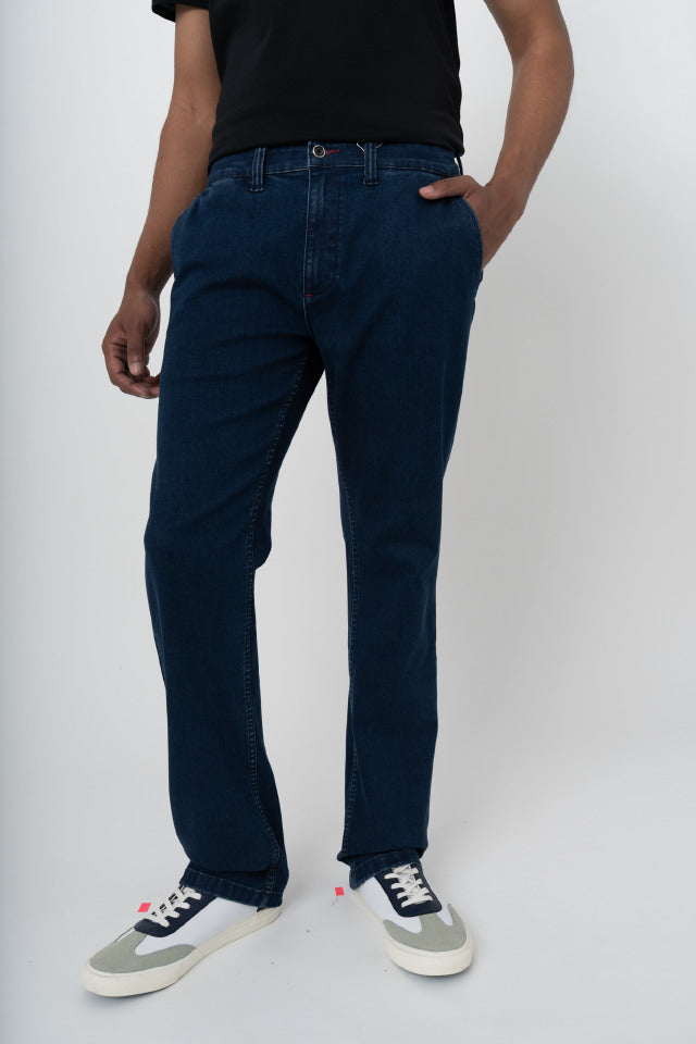 Polo Men's Quarter Slant Jeans Dark Wash