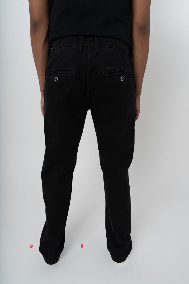 Polo Men" Quarter Slant Jeans Black