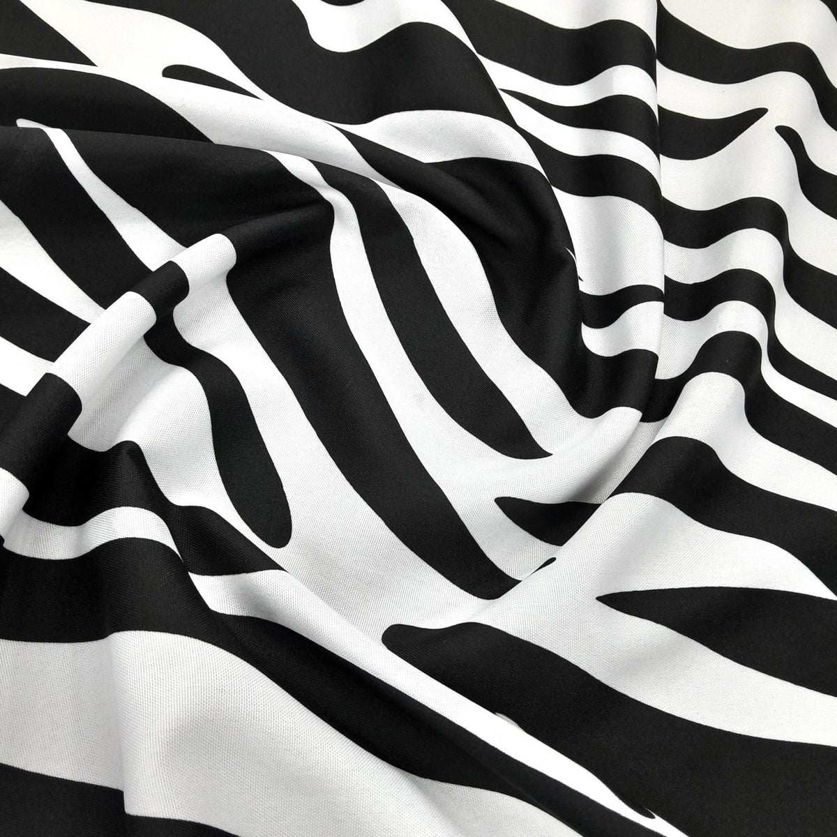 Fabric Printed Mini Matt Zebra Design 19 Black And White 140 cm.