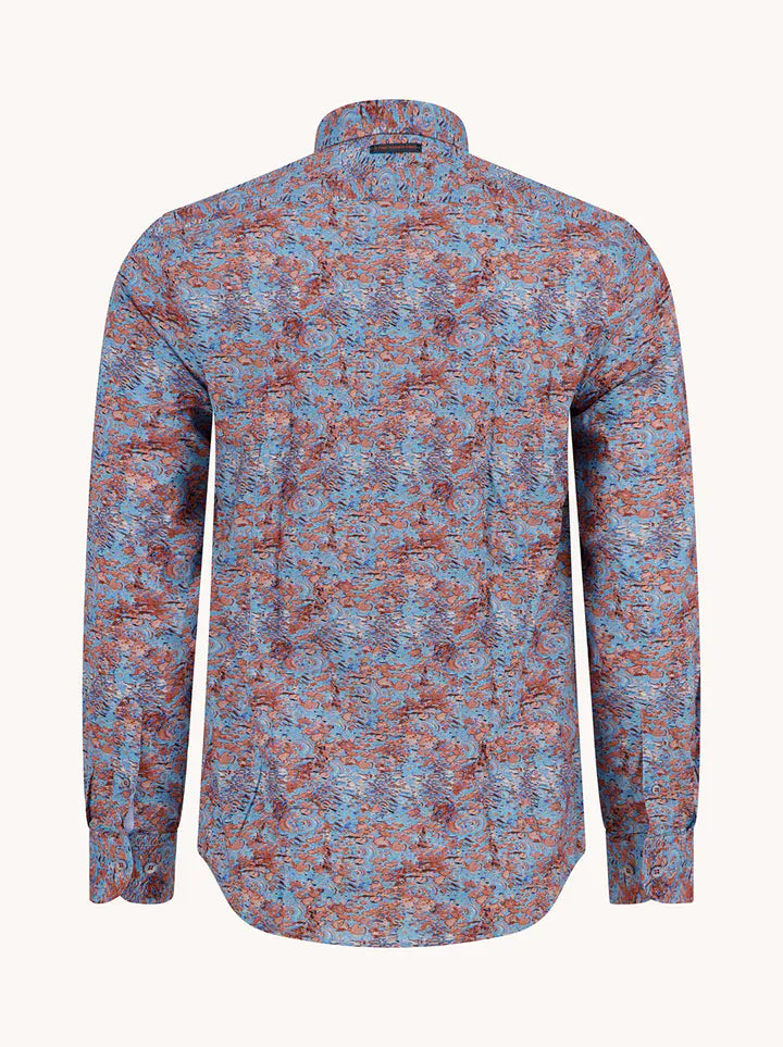 A Fish Name Fred Shirts A Fish Named Fred Men's Shirt Watercolor Lily-Burnt Orange 33.001