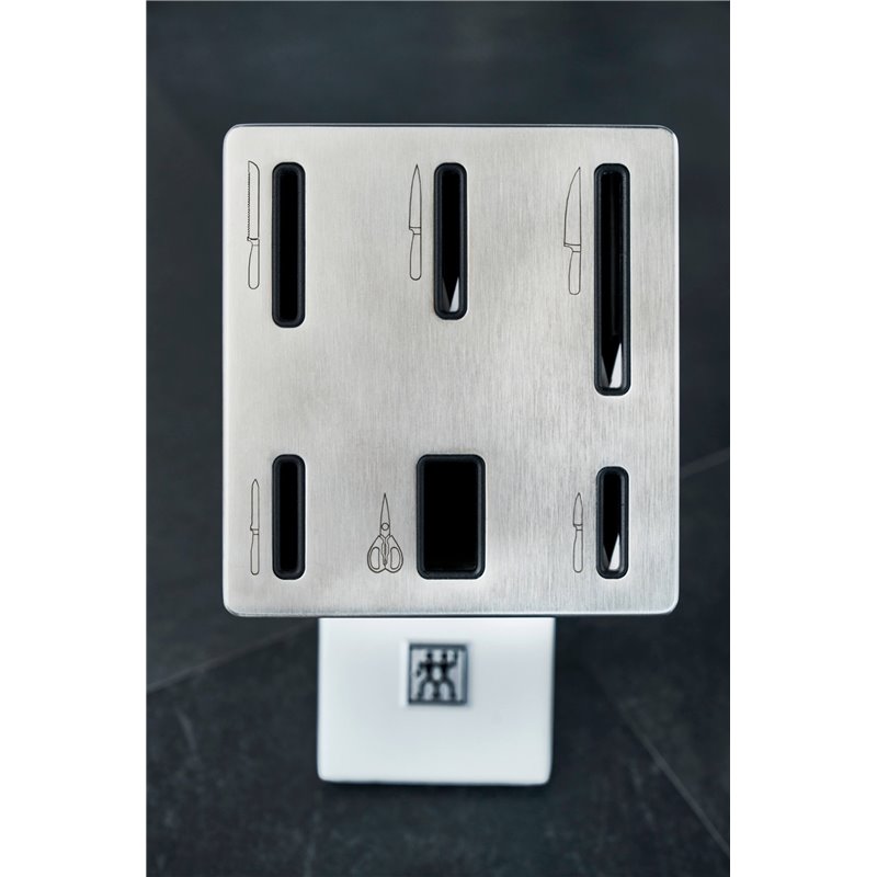 Zwilling Knives in Self-Sharpening Four Star Block Set 7 Piece Ash White ZW-1002304