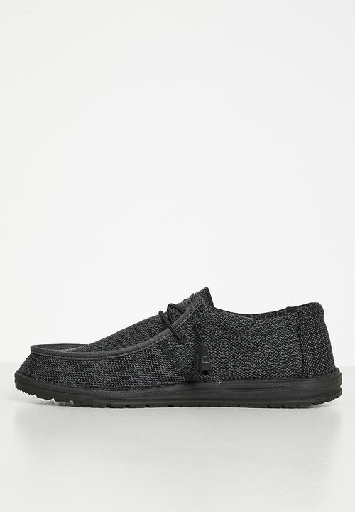 Hey Dude Casual Shoes Hey Dude Wally Sox Black (7167205408857)