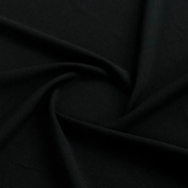 SCUBA Fabric Black Scuba Crepe Fabric 150 cm (7754938679385)