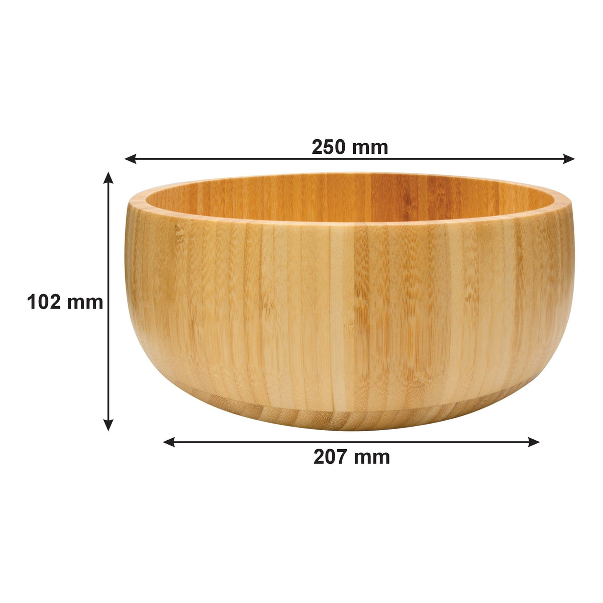 Regent SERVING TRAY Regent Bamboo Salad Serving Bowl 258mm Diax103mm 30251 (7817373352025)