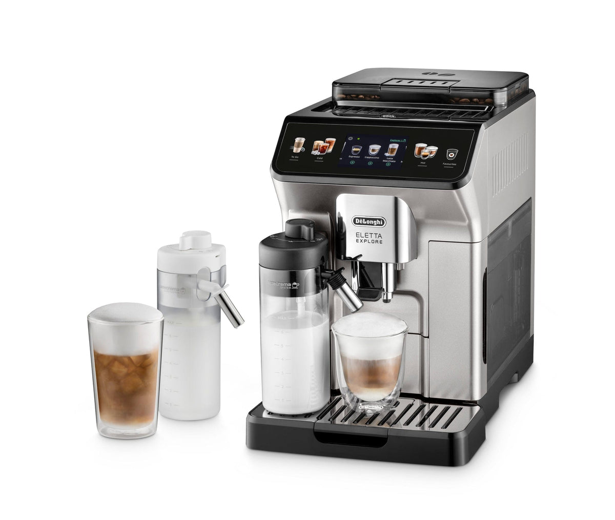 Delonghi COFFEE MACHINE Delonghi - Eletta Explore Bean To Cup Coffee Machine - ECAM450.55.S (7348761133145)