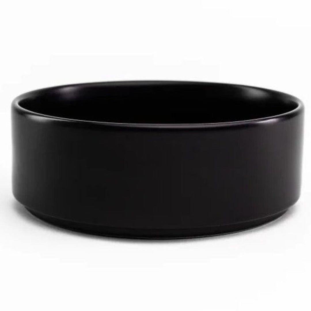 Jan BOWL Jan Flat Stackable Cereal Bowl Semi Matt Black 15cm JH-000065 (7135879495769)