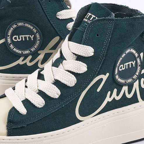 Cutty Mens Sneakers Cutty Tampa Hi Sneakers Forest Green