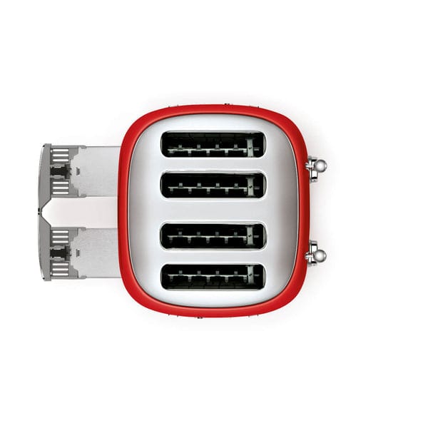 smeg Toaster Smeg Kettle & 4 Slice Toaster Set Red (7401233186905)