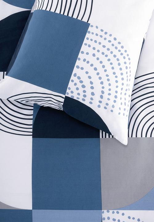 Linen House Duvet Cover Linen House Blue Bethell Duvet Cover Set (2144000704601)