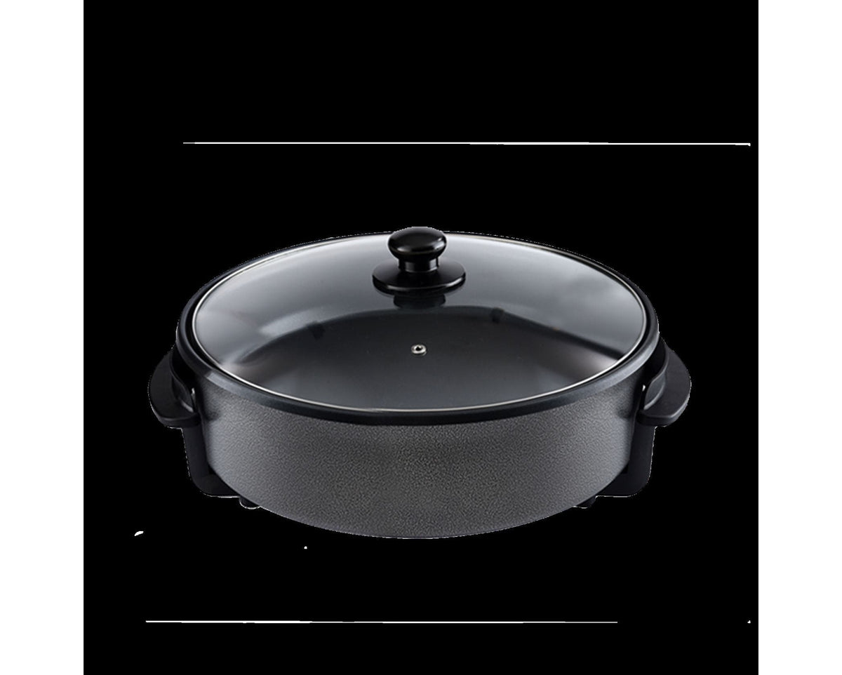 Mellerware Electric Frying Pan Mellerware Frying Pan Electric Non-Stick Black 35Cm 1500W Alonzo (7010837168217)